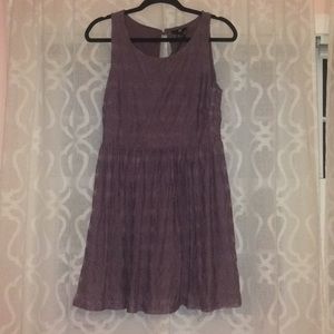 Purple lace dress